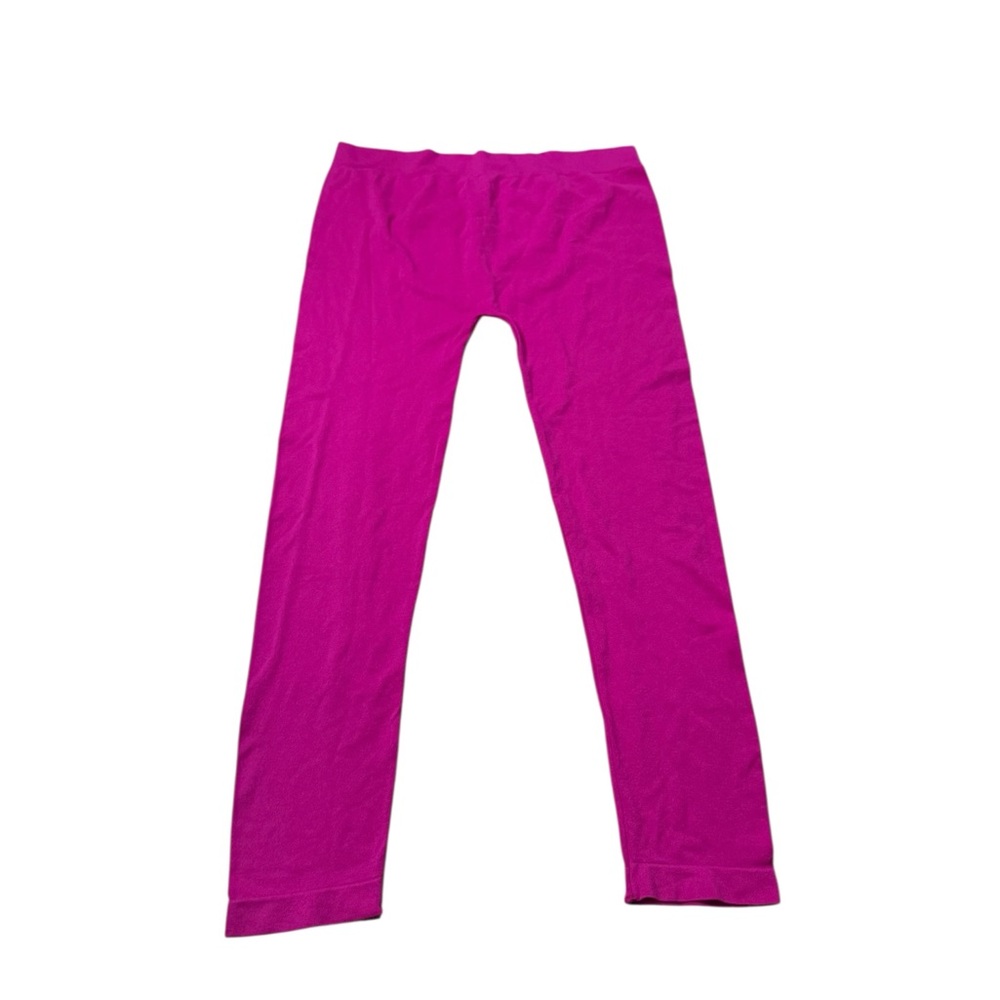 Hot Pink Women's Leggings Adult One Size 0X L XL Vibrant Neon Color Comfy